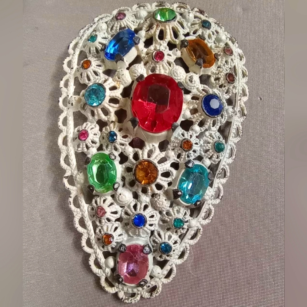 Czech Dress Clip Antique